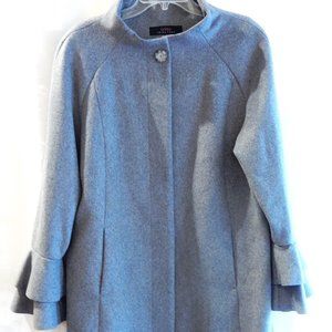 TRINI TURK "SARA" GRAY WOOL BLEND COAT IN SIZE 14P